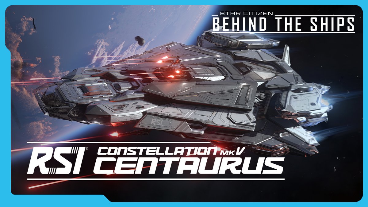 RSI evolves its convention-defying ship with the Constellation Mk V Centaurus, featuring: 🔹 an RSI Skylark snub fighter 🔹 remote turrets and missiles 🔹 a hefty 240 SCU Watch Behind the Ships Now: