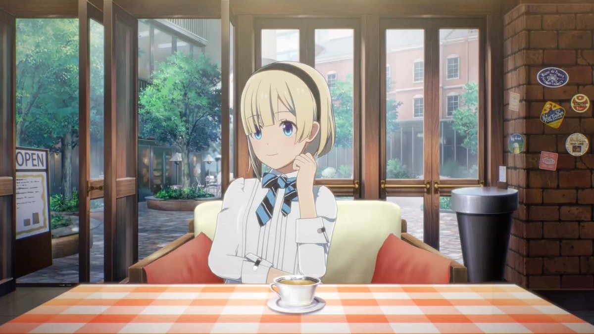 Just a quick check-in with Kohaku Okuzora over coffee ☕ #idolmaster