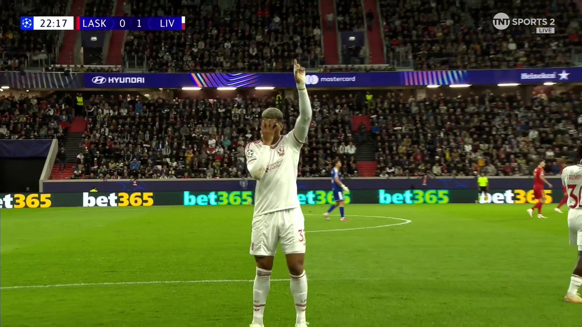 Araujo rises to score his first goal for Liverpool 🔴 📺 Stream now on TNT Sports & HBO Max