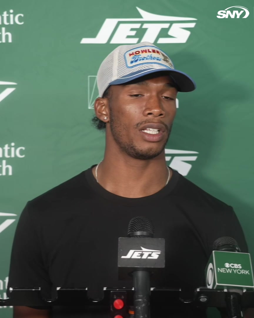 Garrett Wilson on the Jets' first matchup with the Patriots this season coming up "It's a new season. We're 5 games in. There's a premium on this one because it's our first one. I don't know how to exactly put it but it's a big-ass game. We're gonna be ready to play"