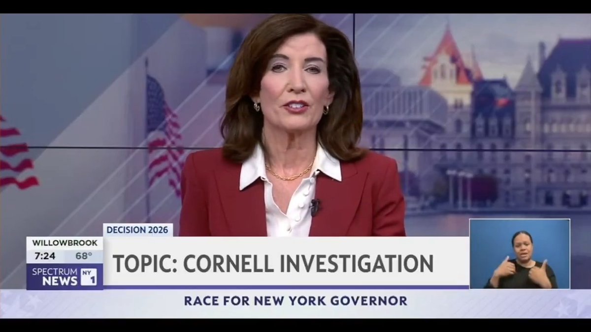 Kathy Hochul is asked about all the prejudicial statements she and Tish James have made pre-judging the "Cornell 7" defendants as Gang Rapists -- and then goes on to make even MORE flagrantly prejudicial statements, declaring the "victim" was "brutally attacked" at the fraternity