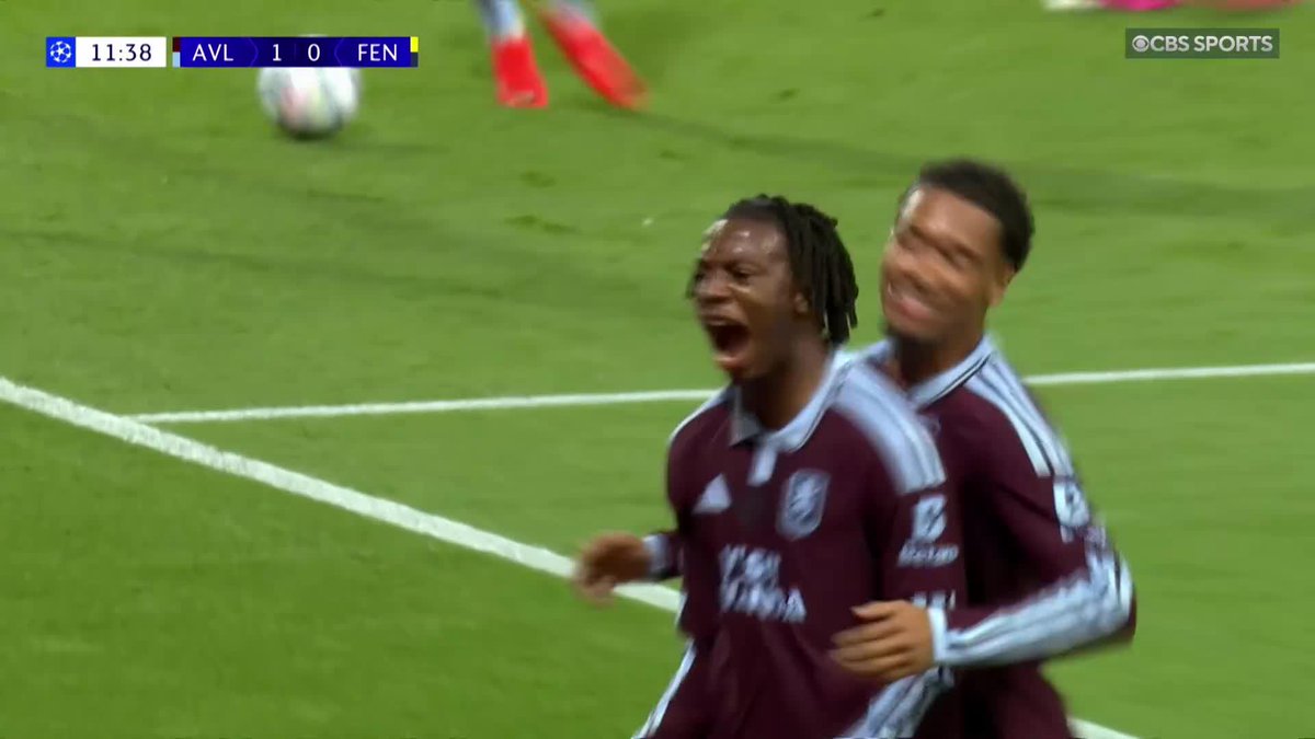 A BIRTHDAY TO REMEMBER 🎂 Johan Manzambi scores on his 21st birthday AND his Champions League debut for Aston Villa ✨ Watch the #UCL on @ParamountPlus 📺