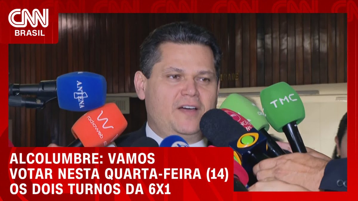 Alcolumbre: Vamos votar nesta quarta-feira (14) os dois turnos da 6x1; assista #CNN360°