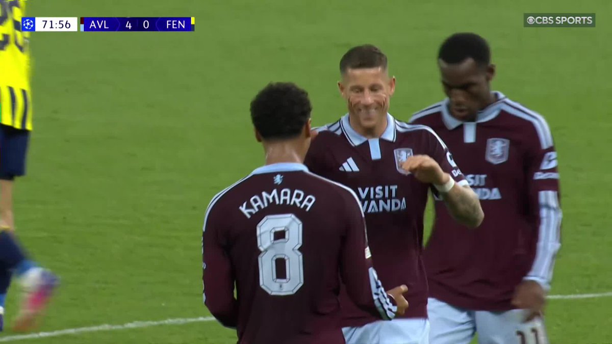 FIVE MINUTES. TWO GOALS. ROSS BARKLEY. 🔥 A quick-fire brace from the midfielder as Aston Villa put on a show at Villa Park 😤 Watch the #UCL on @ParamountPlus 📺