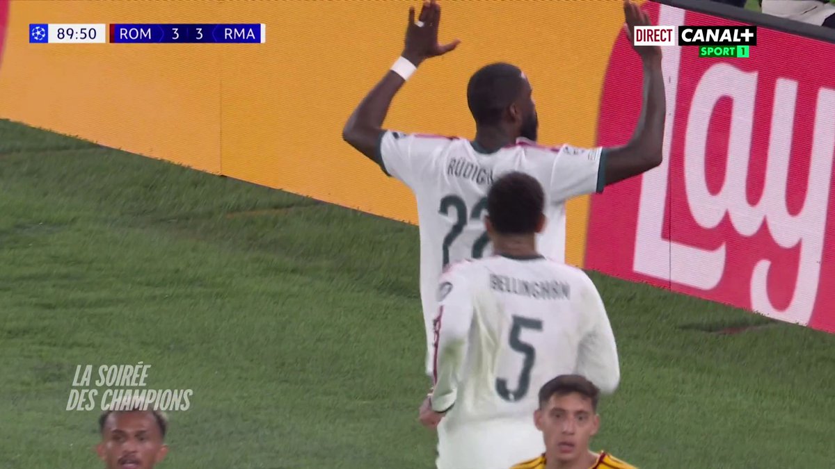 #LaSoiréeDesChampions 🏆 : LE REAL MADRID ENCORE AU RENDEZ-VOUS ! 😲💫 Quel renversement de situation des Madrilènes face à de valeureux Romains ! 🔥 La magie de la Ligue des Champions a encore frappé ! 🤯
