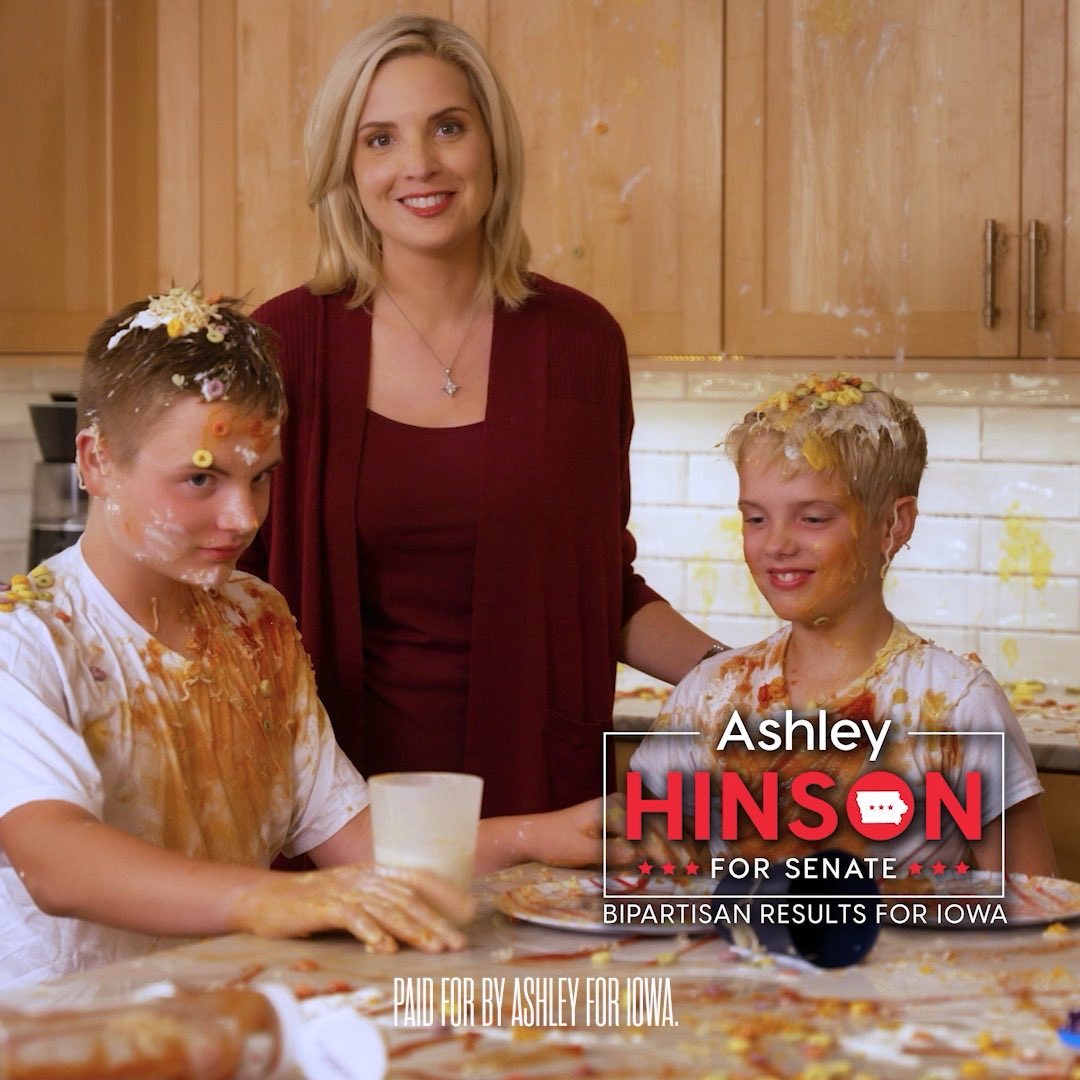 Washington is one never-ending food fight. Both sides throwing out attacks and both sides creating one heck of a mess. I’ve always worked across the aisle to bring folks together and get things done for Iowa. And that’s what I’ll do every day in the Senate.