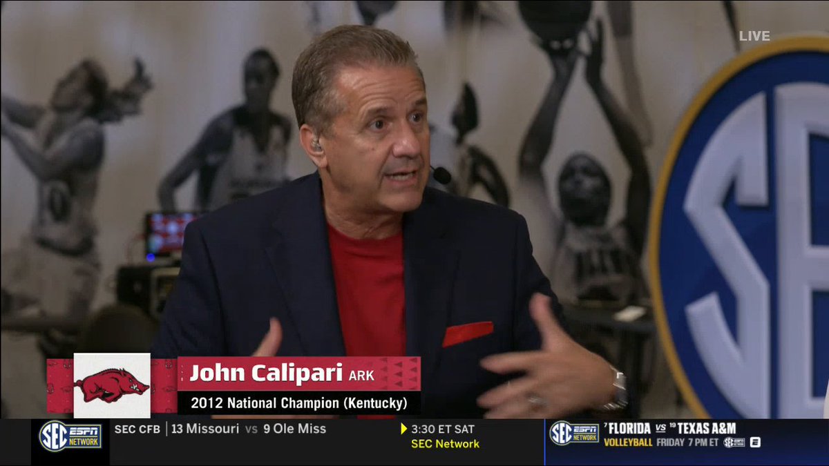 "This may be a team with six or seven in double figures." Coach Cal has a loaded roster and likes this Arkansas Men’s Basketball 🐗 team 🐗