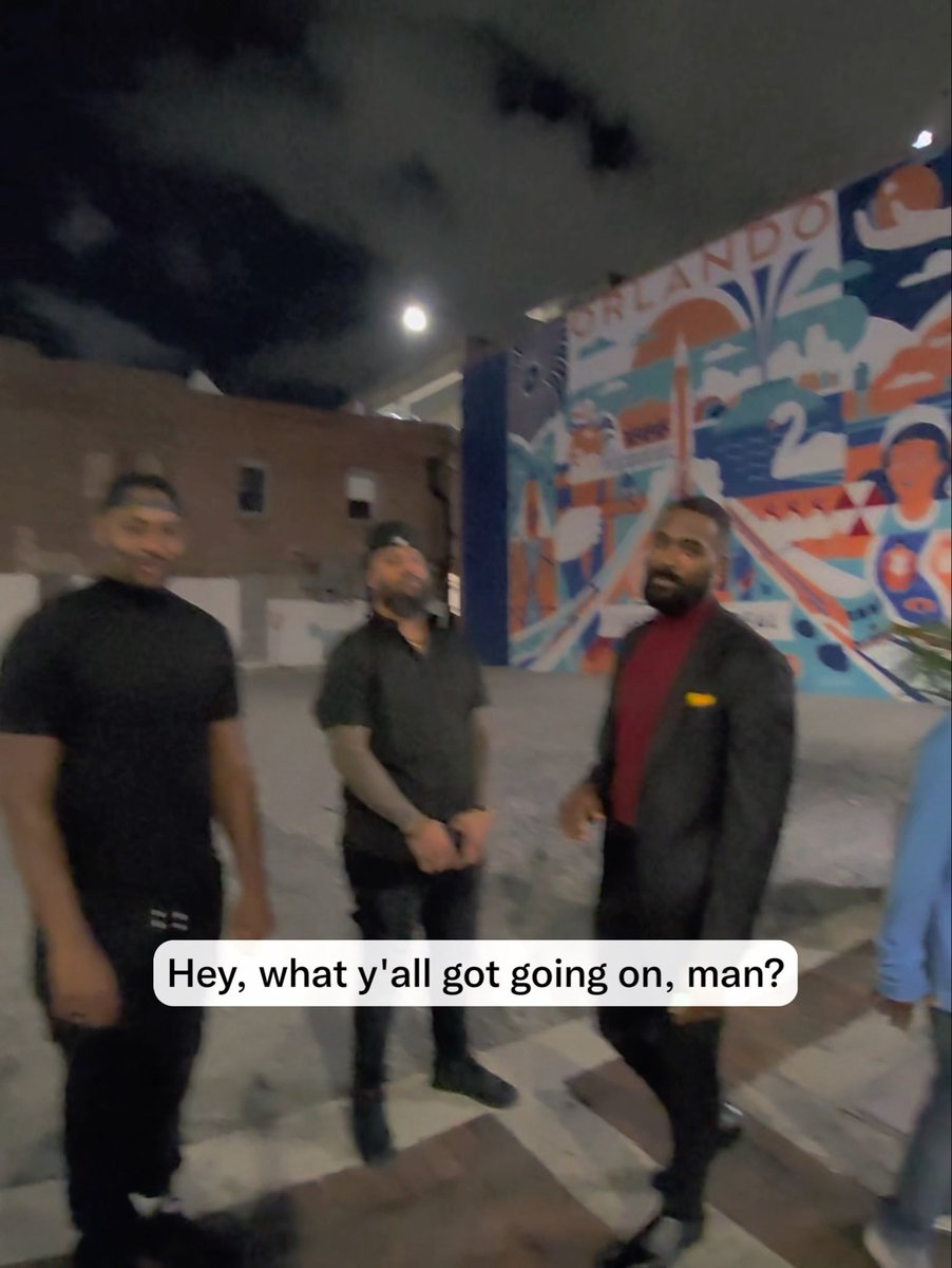 Imagine just walking downtown and randomly running into The Street Profits and Jimmy Uso 😭