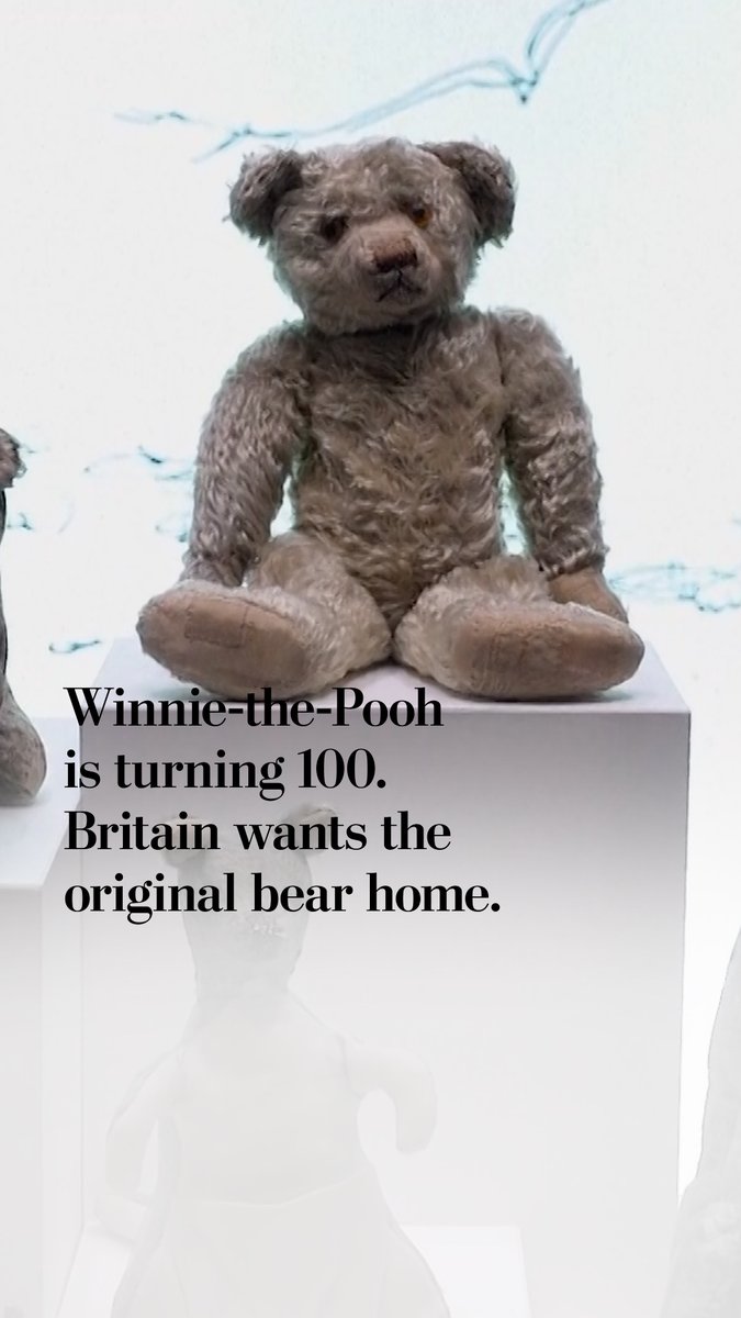 As “Winnie-the-Pooh” turns 100, Britain is renewing calls for the original stuffed bear and his friends to return from the New York Public Library. The library has resisted requests, citing the toys’ age and popularity. Oh, bother!
