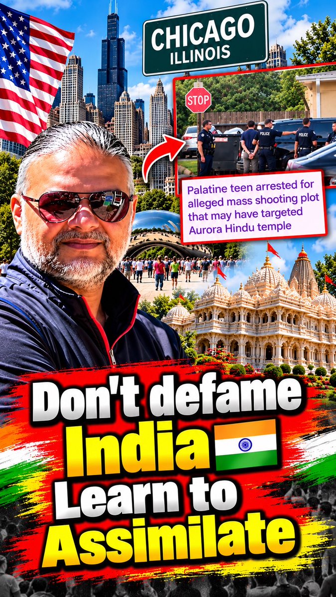 Non-Resident Indians: Respect the country you live in, follow its laws, and make an effort to integrate into the society around you. ๐๐ป ๐ Avi Dandiya || Chicago || Hindu Temple || Non Resident Indians