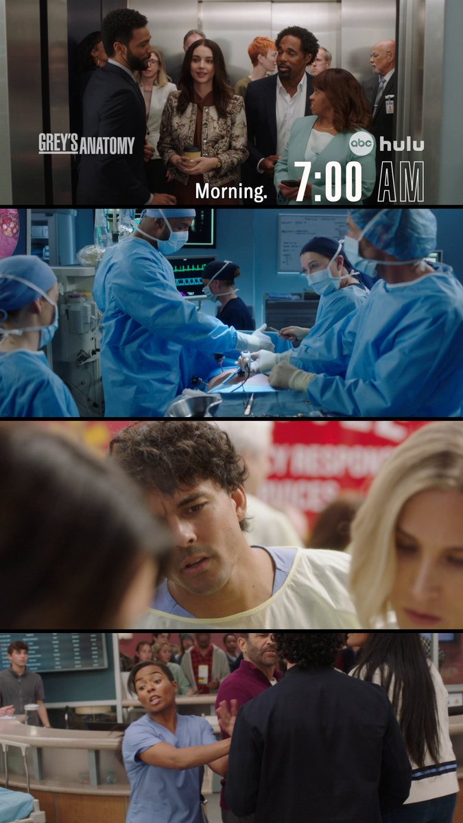 just a normal day here at grey sloan. #greysanatomy premieres tonight at 10/9c on ABC. stream on hulu.