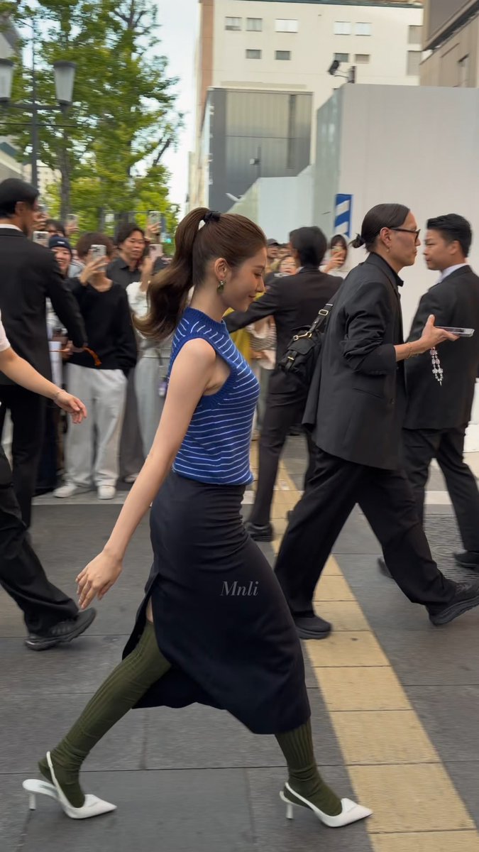 SANA AT THE PRADA EVENT IN OSAKA TODAY SHE'S SO GORGEOUS