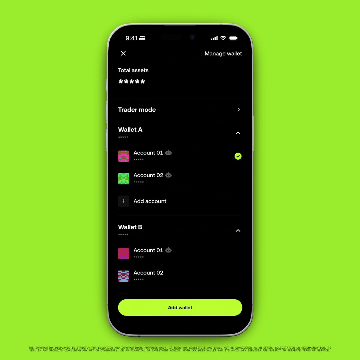 Getting onchain should be as simple as signing in. Create a self-custodial Wallet with Google, Apple or email, then access it across supported devices and platforms.