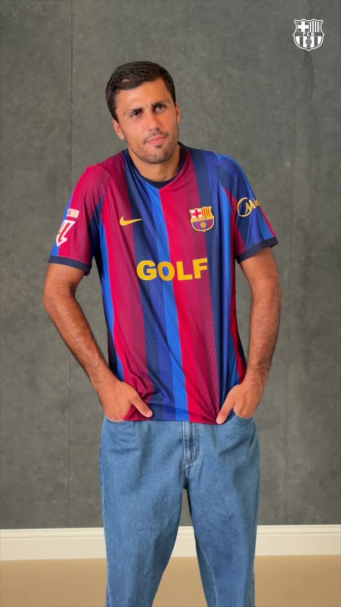 Rodri is lovin' the fit 😮‍💨 FC Barcelona x @spotify x Tyler, The Creator x GOLF WANG ⛳