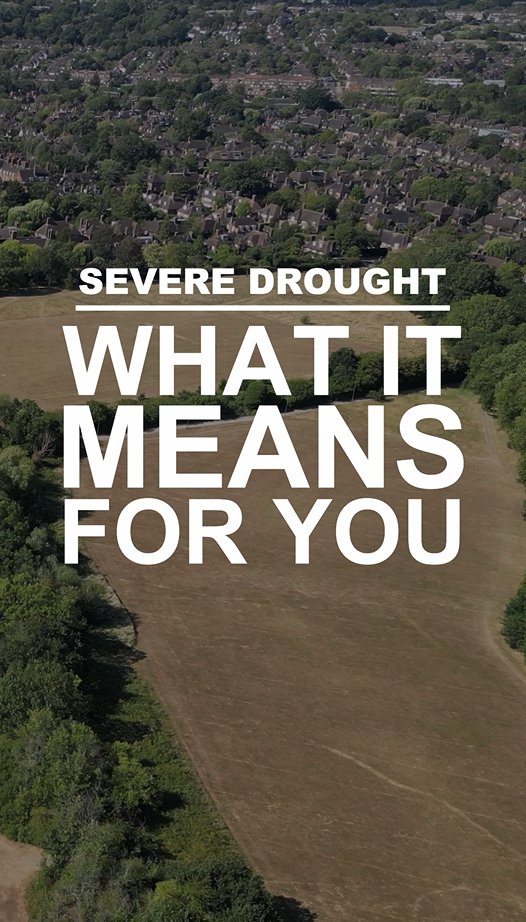 Parts of Cornwall, Devon, Dorset, Somerset, East Sussex and West Sussex have been moved into the highest drought category. Head of Water Resources, Richard Thompson, explains what the severe drought means 👇 Find out more: