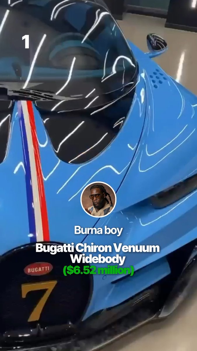 THE TOP 10 MOST EXPENSIVE CARS OWNED BY NIGERIAN ARTISTS... BURNA BOY IS FOREVER THE HIGHEST! 🏆