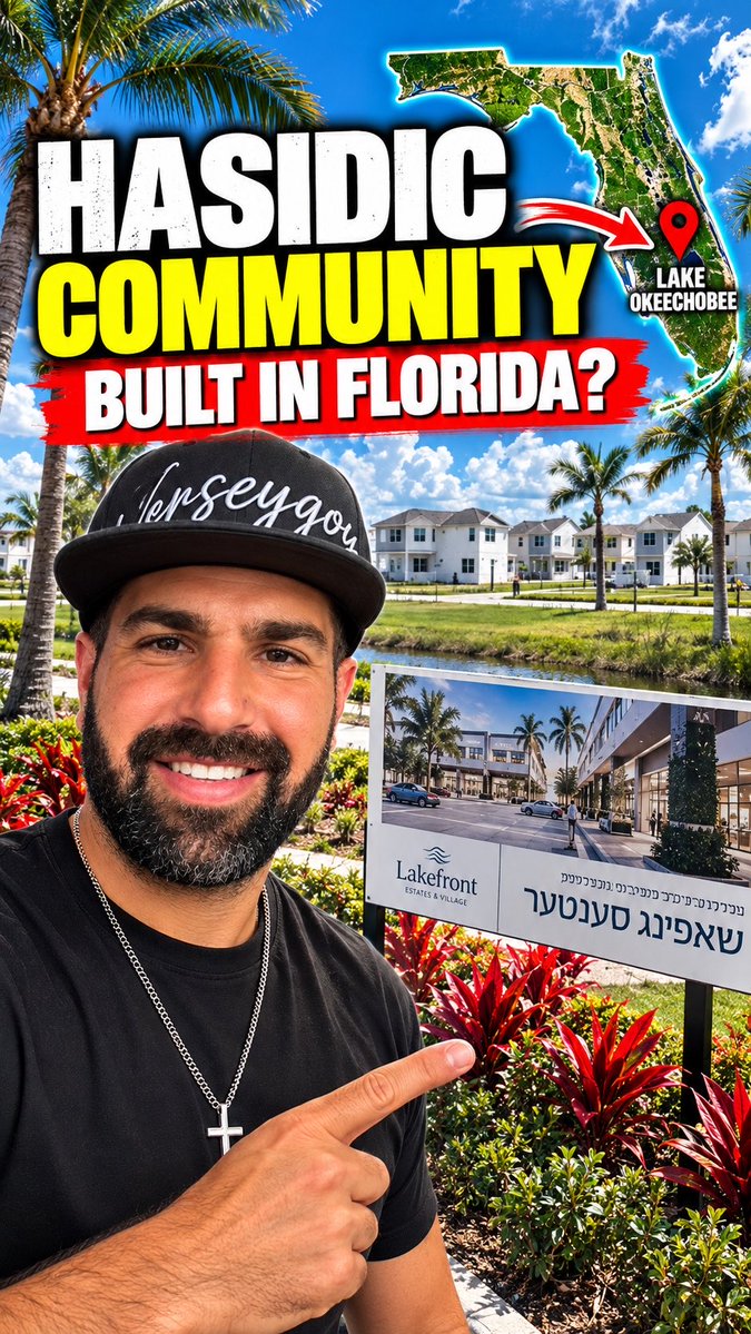 Yesterday I had to drive from Fort Myers to Jupiter, Florida so I decided to make a pitstop at The Lakefront Estates and Villas. A private All- Hasidic Jewish community being built in Lake Okeechobee, Florida. #lakeokeechobee #florida #hasidic #jews #israel