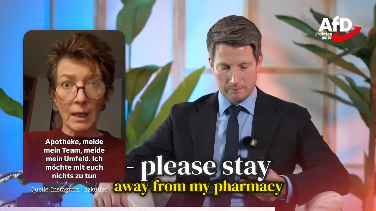 🇩🇪 PHARMACY BANS AfD VOTERS: A pharmacist at the Panda Pharmacy in Bielefeld announces: “Anyone who sympathizes with the AfD - please stay away from my pharmacy!” Imagine you’re a disabled or elderly person and RELY on this local pharmacy! Doctor and AfD politician Dr. Martin Vincentz responds he would NEVER refuse to treat a Leftist!