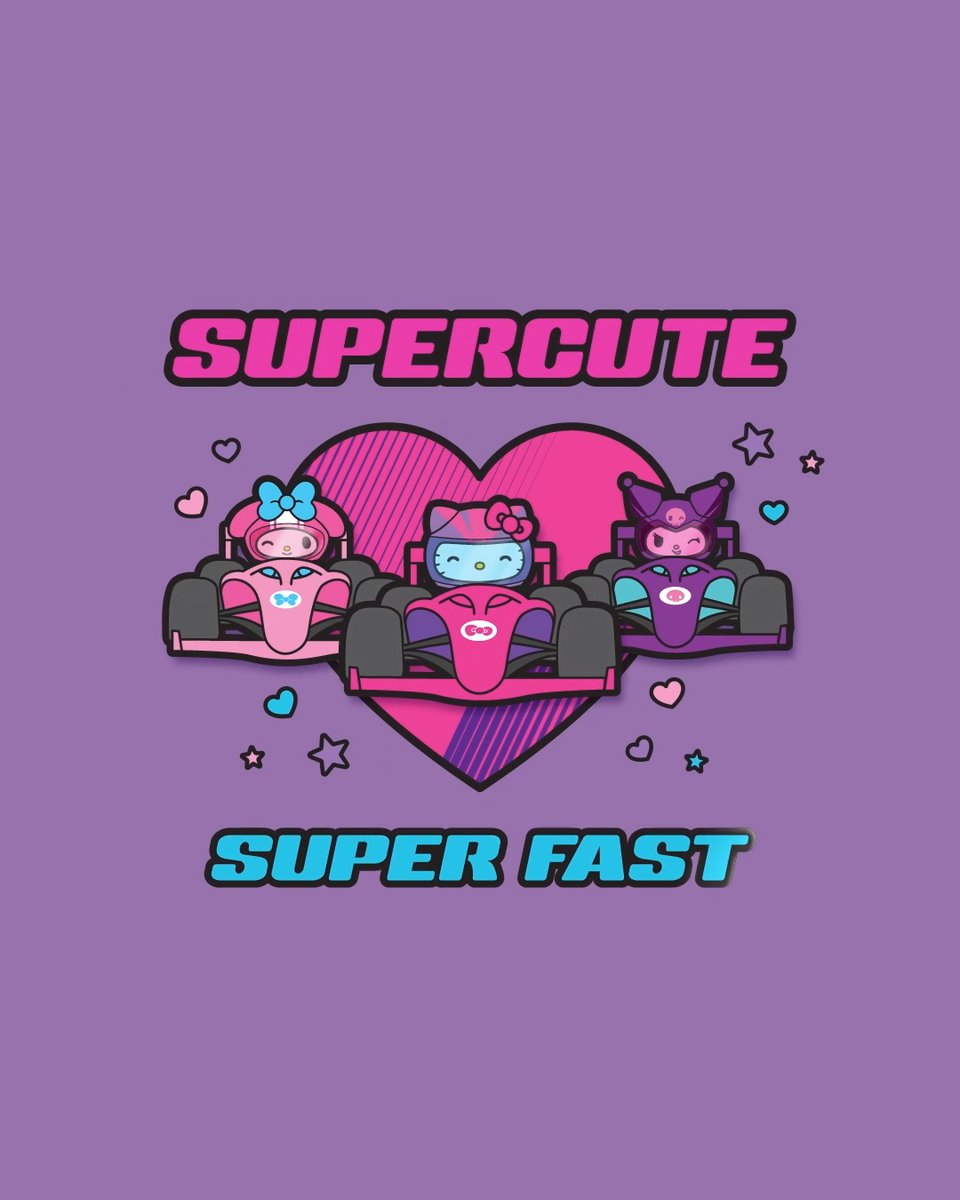 Supercute and super fast 🏎️💖 Hello Kitty and Friends are back on the F1 Academy grid for F1 Las Vegas!