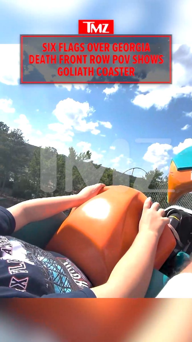 😳 Six Flags Over Georgia: Goliath roller coaster POV reveals intense ride.
