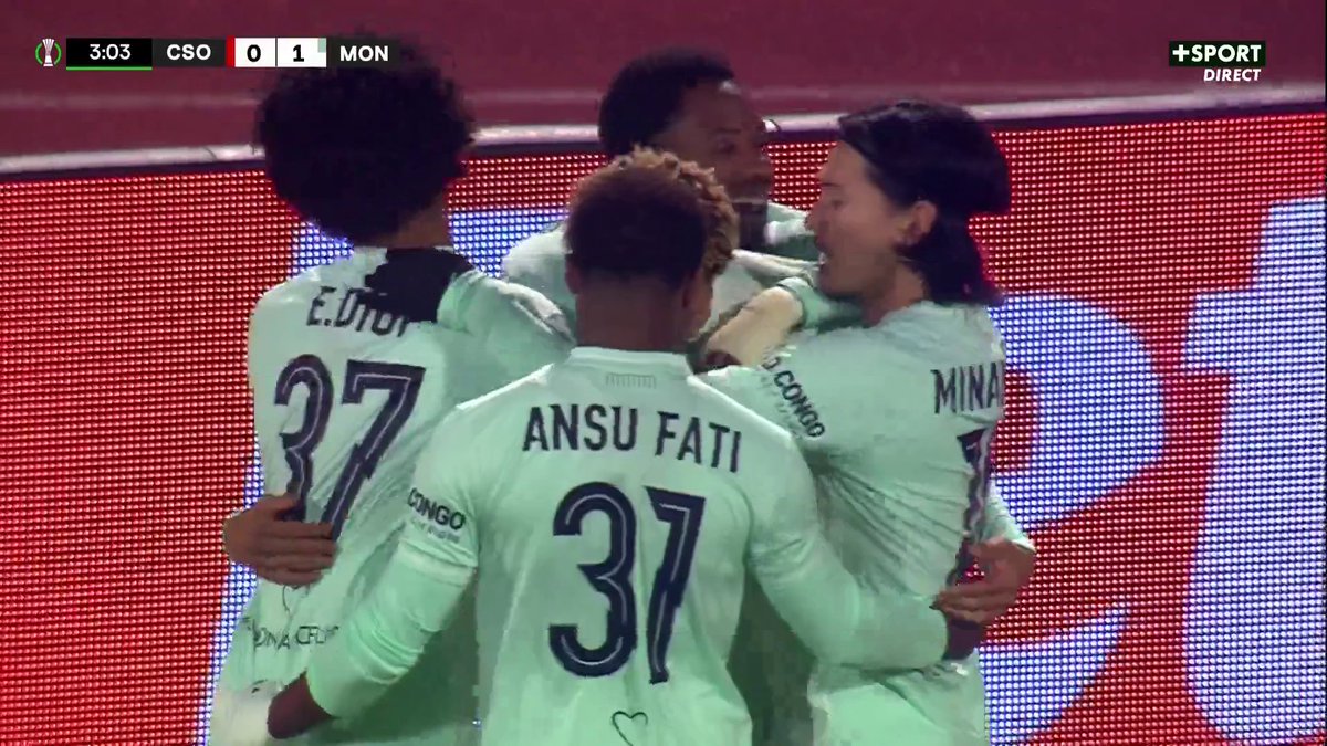 Paris Brunner pour lancer Monaco ⚡️ L'attaquant allemand donne l'avantage au club du Rocher dès la 3ème minute sur CANAL+ SPORT 📺 #CSKAASM | #UECL