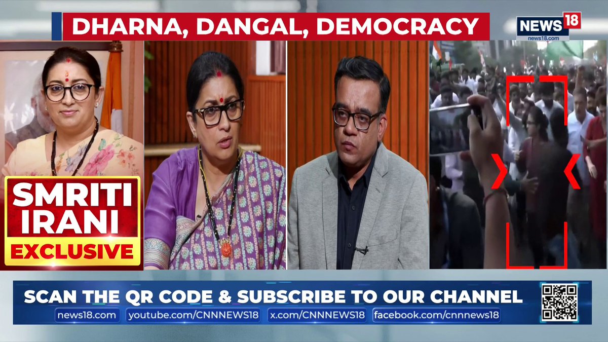 BJP General Secretary Smriti Irani Exclusive on S.I.R, Rahul Gandhi & Electoral integrity amid Congress protests "Have you ever seen a Leader of Opposition who talks about 'smash the patriarchy', physically assault a female police officer in the National capital" says Smriti Z Irani (Former Union Minister & BJP General Secretary) #SmritiIrani #SIR #RahulGandhi #ElectoralIntegrity #CongressProtests | Aman Sharma
