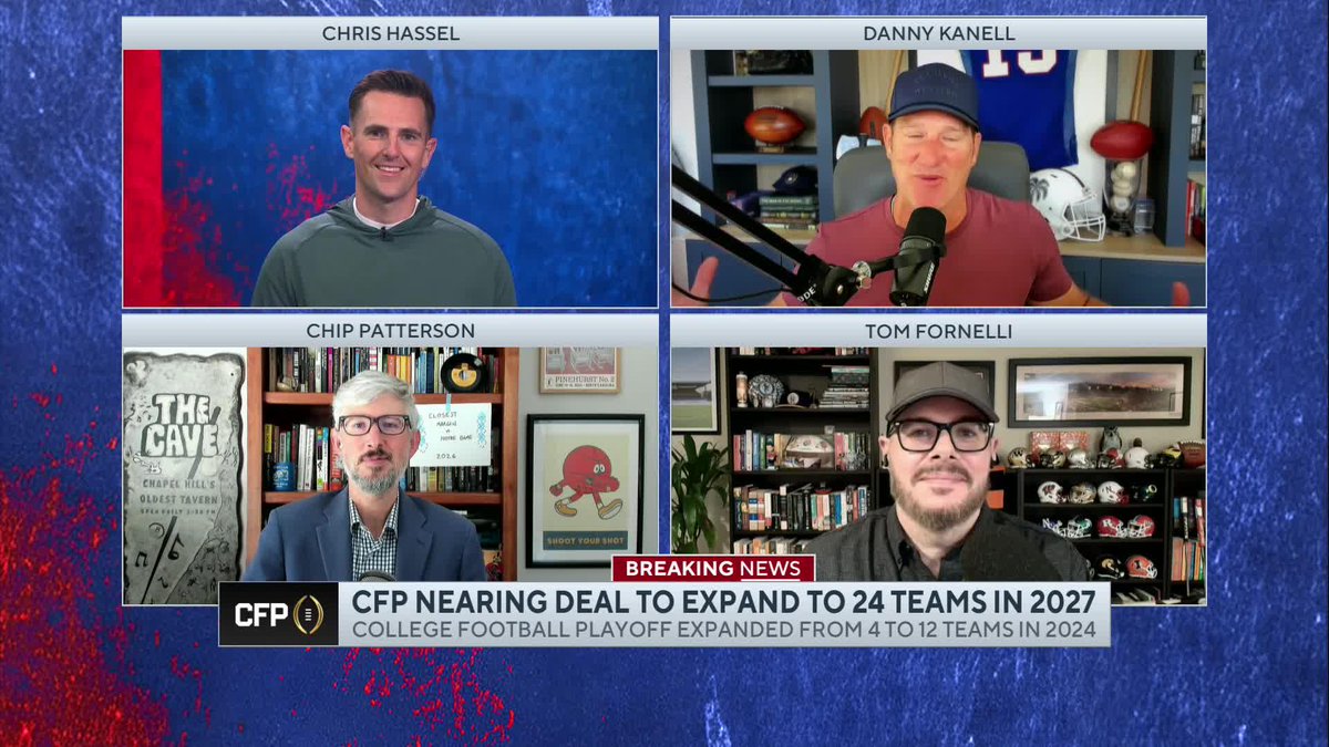 "I think this saves a lot of the bowl season and will give us much more compelling matchups." Danny Kanell is a fan of the 24 team College Football Playoff.
