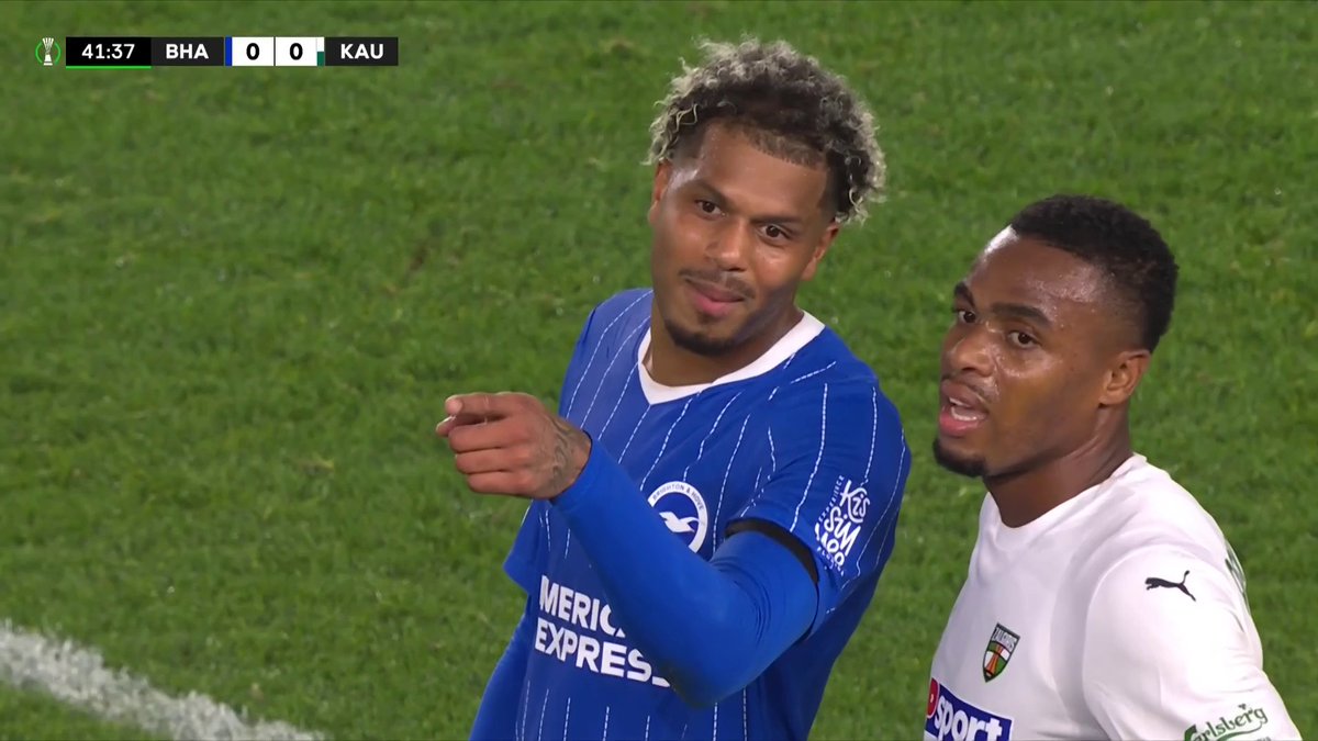 Georginio Rutter opens the scoring after VAR overturns the initial decision ✅ 📺 Stream now on TNT Sports &amp; HBO Max