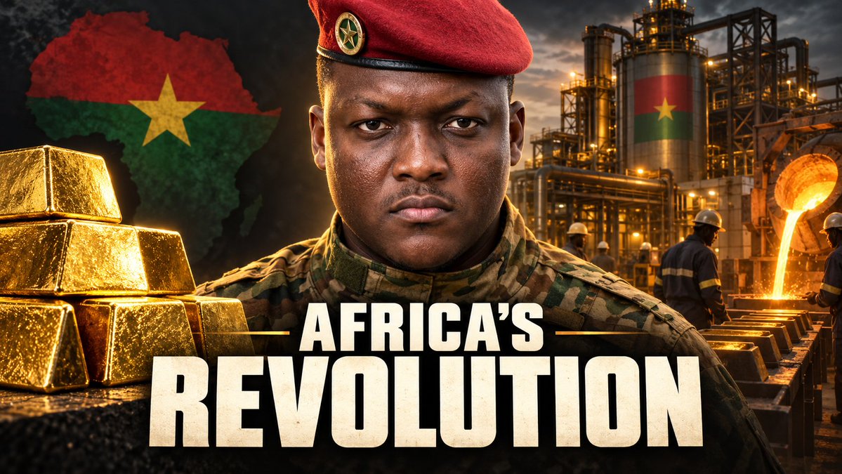 🇧🇫 Ibrahim Traoré vs The West: Burkina Faso Is Winning 39 years ago today, Thomas Sankara was assassinated. They killed the man, but his revolution lived on. Today, French troops are gone and Burkina Faso is refining its own gold. Traoré is finishing what Sankara started. FULL MINI-DOCUMENTARY 👇