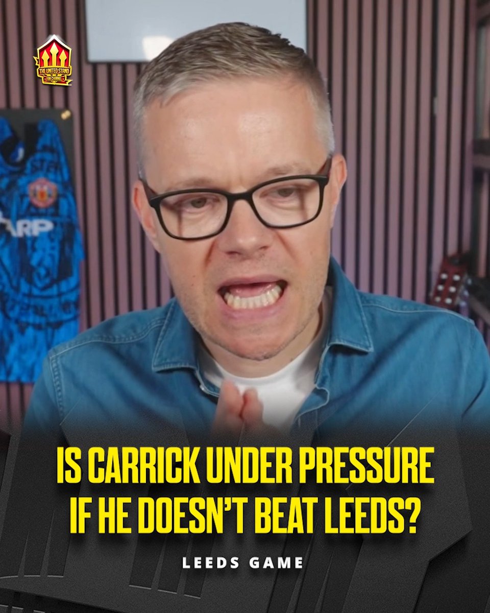 "If Carrick loses this game... that's RELEGATION form!" 📉 😱 #MUFC
