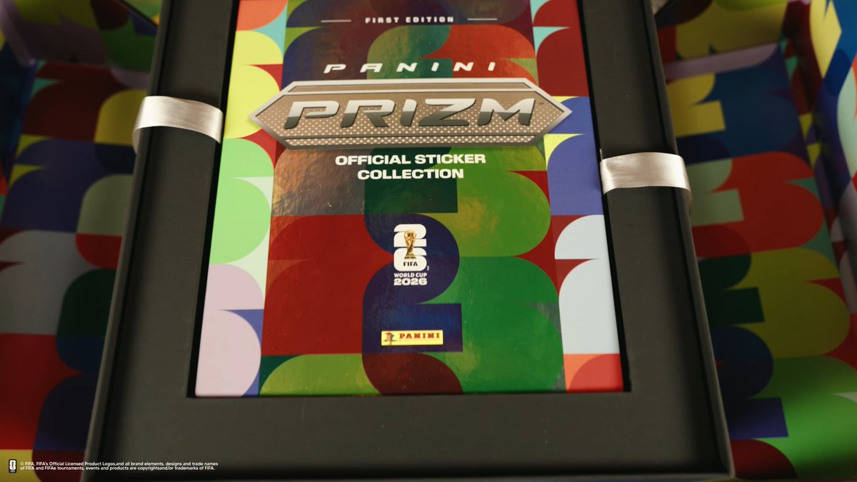⚽ The Panini Prizm FIFA World Cup 2026™ Official Sticker Collection is almost here! ✨ Friday October 23 at 11am CT for the first time ever, Panini Prizm technology comes to the world's most iconic sticker collection! Get yours at Each Prizm FIFA World Cup 2026™ Sticker features the same legendary Prizm technology that collectors have chased for years - now in sticker form. Whether you're filling your album or hunting the rarest pulls, every sticker is a new adventure. The collection features: 980-sticker Base Set 115 parallels (110 unnumbered + 5 numbered) - 50 Silver - 30 Blue - 20 Red - 10 Purple - 5 #'d parallels (Gold #'d /10, Green #'d /5, or Black 1-of-1) The collection arrives in a rigid display box that includes a removable stainless steel Panini Prizm logo plate. See more details here: #WhoDoYouCollect