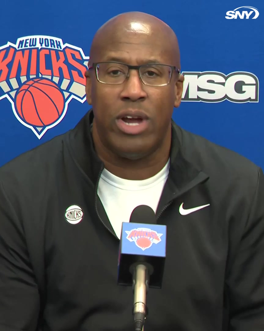 Mike Brown says the Knicks will play their rotation tonight "close to what it'll be in the regular season"