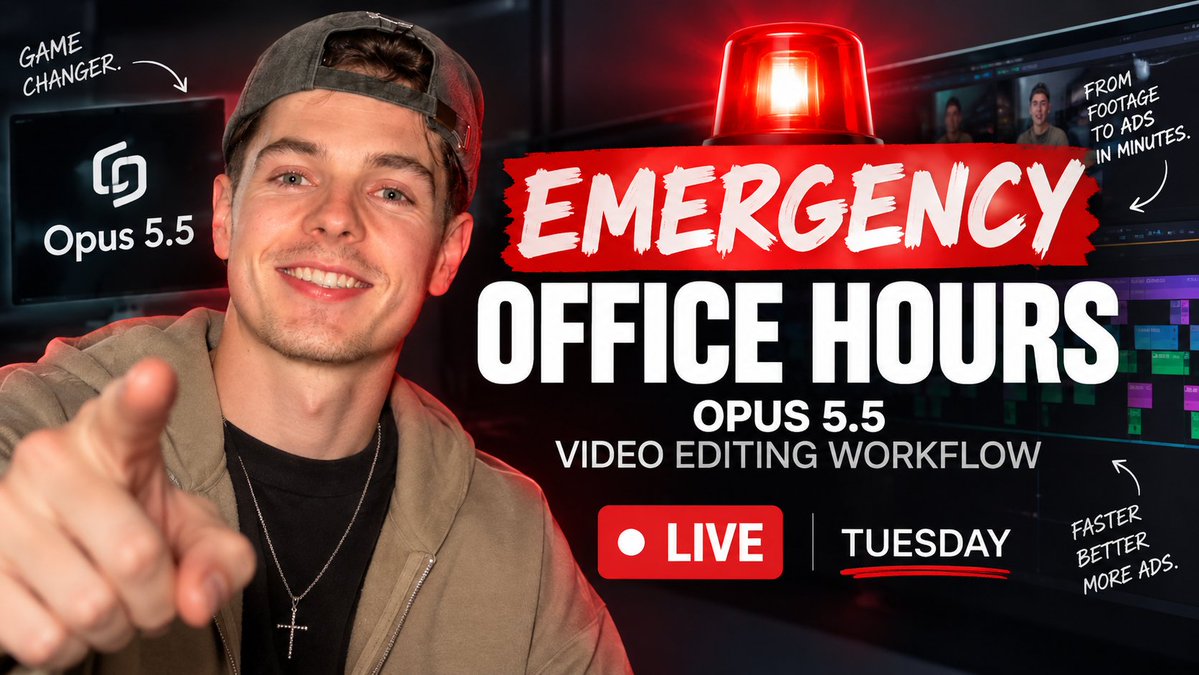Full 49-minute walkthrough of how we edit Facebook ads with Opus 5.5