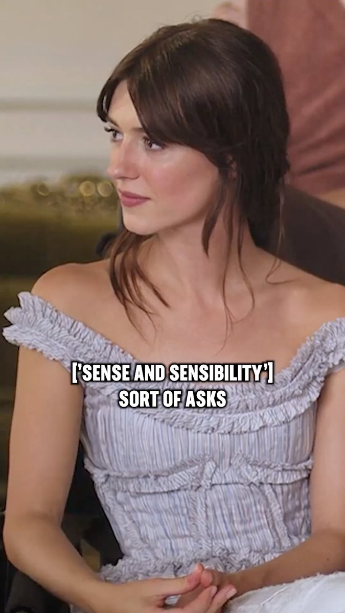 Daisy Edgar-Jones previews Elinor and Marianne's approaches to love and heartbreak in #SenseAndSensibility.