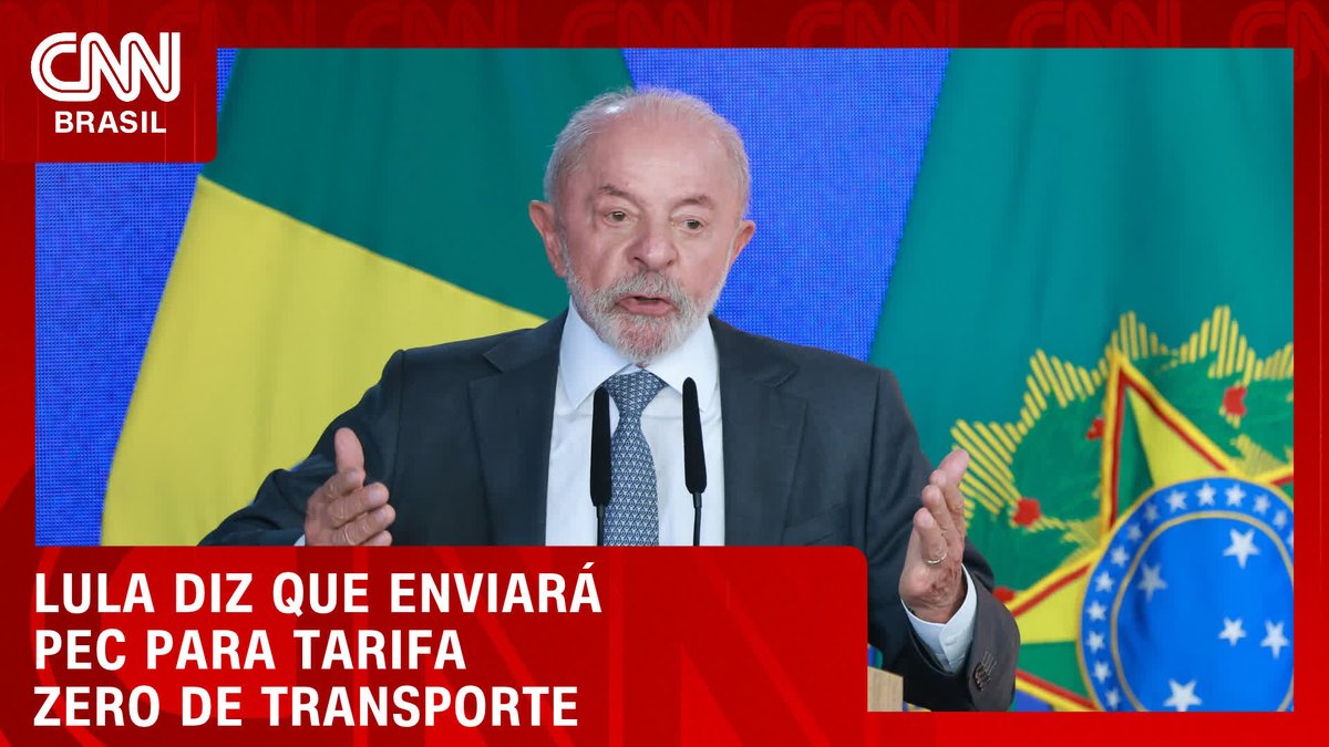 Lula diz que enviará PEC para tarifa zero de transporte; assista #HoraH