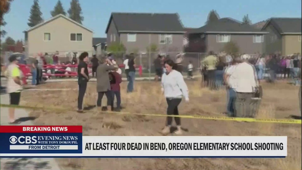 BREAKING: At least four people were killed in a shooting at Silver Rail Elementary School in Bend, Oregon, multiple law enforcement sources told CBS News. The suspect was shot and killed.