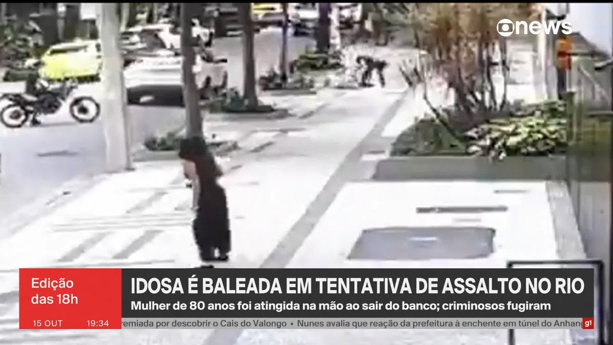 Mulher de 80 anos é baleada em tentativa de assalto no Leblon, no RJ. ➡️ #Edição18 - de segunda a sexta, às 18h, na #GloboNews.