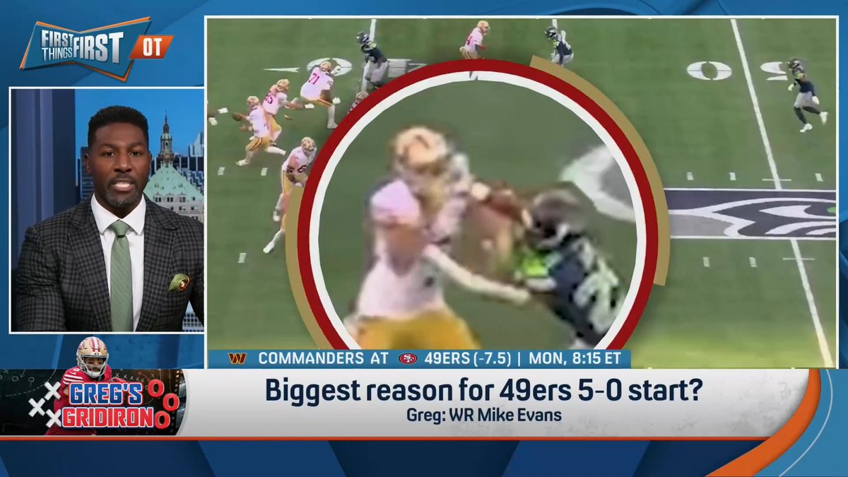 .Greg Jennings breaks down Brock Purdy’s ascension: “He’s been absolutely outstanding. We saw this progression… There’s been another reason why this team has been a success. He has a new avenger. Mike Evans has been absolutely outstanding.”