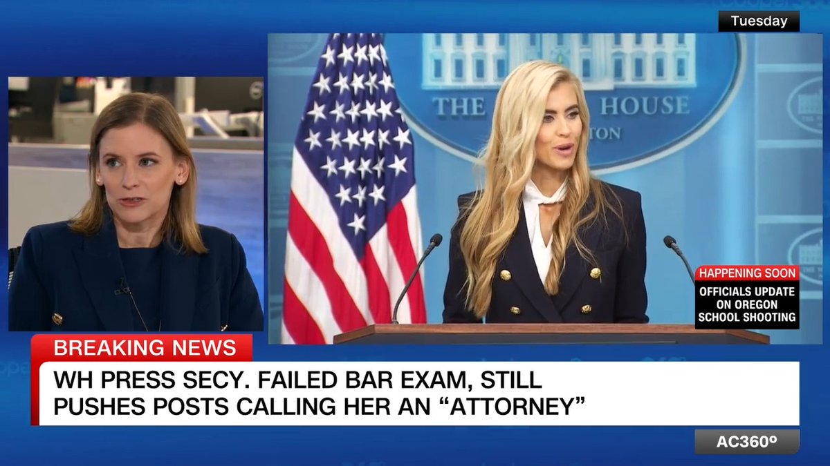 White House Press Secretary Katie Zacharia denies she misrepresented herself as a lawyer despite failing the California bar exam. Attorney and former federal prosecutor Margaret Donovan calls the situation "totally bizarre" and "a really slippery slope."