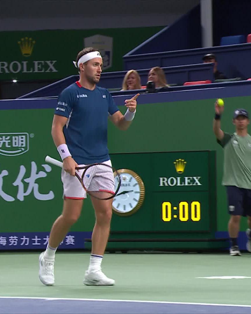 Not bad for an opening point 🤩 Casper Ruud #RolexShanghaiMasters