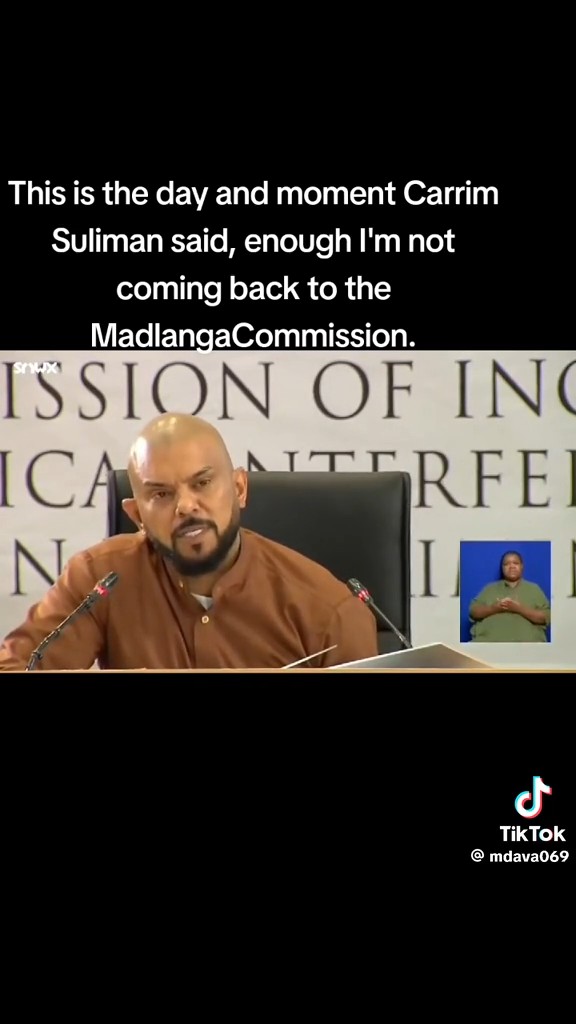 It was at this moment that Carrim Suliman realized there was no escape, and that his downfall had become inevitable.