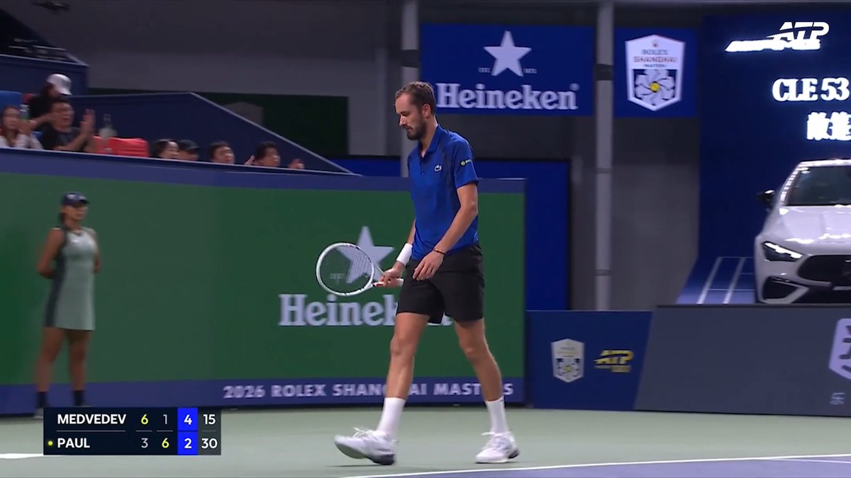 Threading the needle 🪡 Daniil Medvedev | Rolex Shanghai Masters | #RolexShanghaiMasters