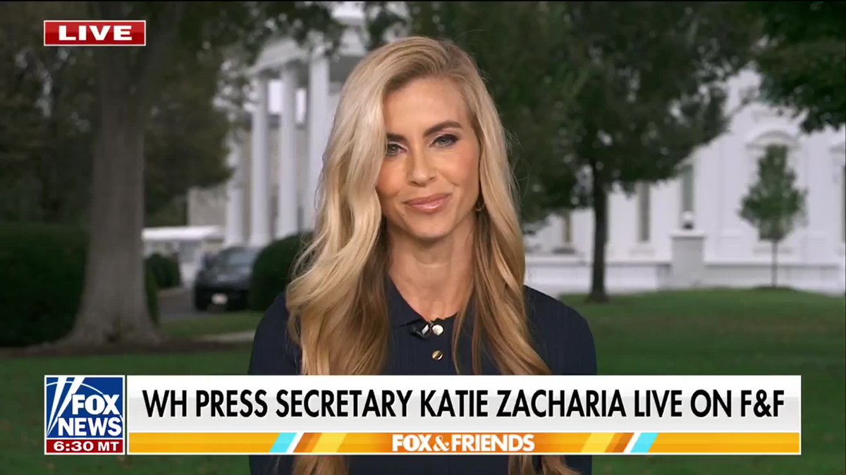 BREAKING: White House press secretary Katie Zacharia responds to questions about whether she still has President Trump's confidence after her first week on the job. "I'm standing here, and I was able to travel with him... and I hope to be able to build the trust and confidence of everyone around me." | FOX & Friends