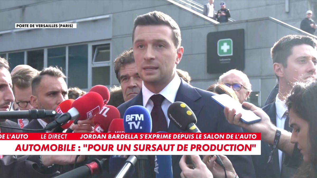 Jordan Bardella sur la mobilisation du 17 octobre : «Il a fort à parier qu'il y aura des débordements demain» Toute l'info est à retrouver sur