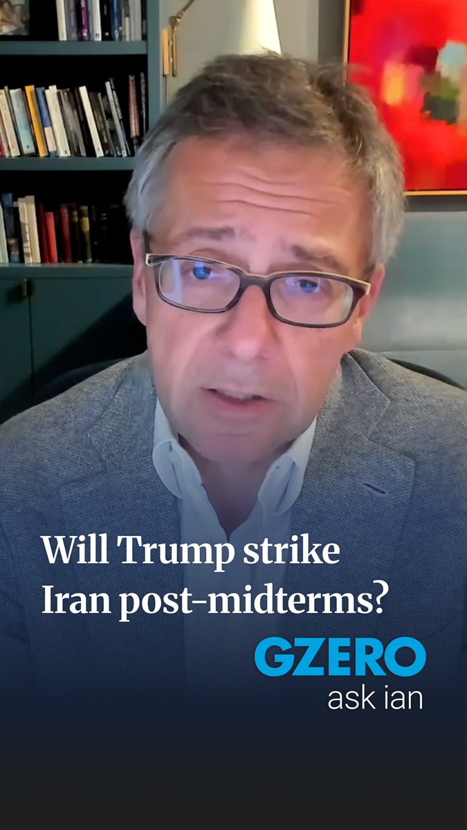trump doesn't want to escalate before the midterms. iran is escalating anyway. after midterms, that math changes. GZERO Media