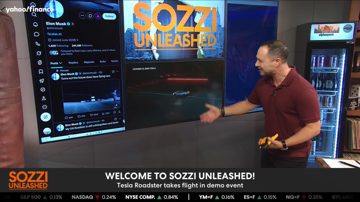 .Brian Sozzi can't believe his eyes. 🤯 Yes, he's talking about the same thing everyone else is talking about this morning: Tesla's long-awaited Roadster debut. 🏎️ Cut through the noise with Brian Sozzi every day at 9:30 a.m. ET on Yahoo Finance.