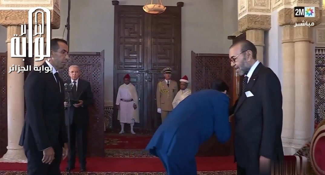 🛑 طاقم الحكومة المغربية الجديدة تقدم طقوس الولاء والعبودية للملك الفاقد للأهلية العقلية والجسدية #محمد_السادس 🇲🇦 #المغرب