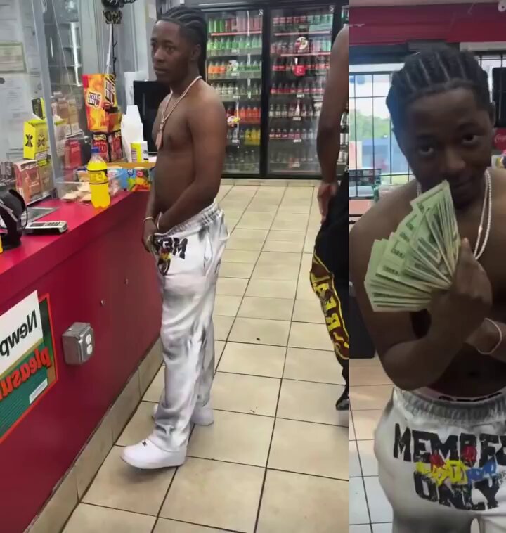 Reggie was seen at the local convenience store💸🔥