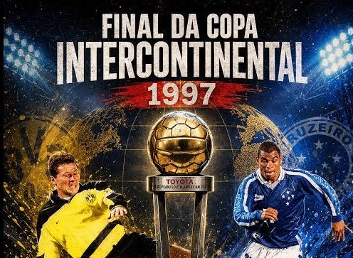 O Cruzeiro lutou até o fim, mas a taça do mundial de 1997 ficou com o Borússia Dortmund 🔥 🦊