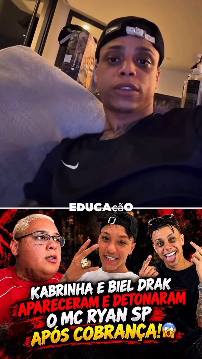 🚨AGORA: Kabrinha e biel drak aparecem e detonam mc ryan sp após cobrança: os dois ainda chamaram o cantor de falso. 👀🔥